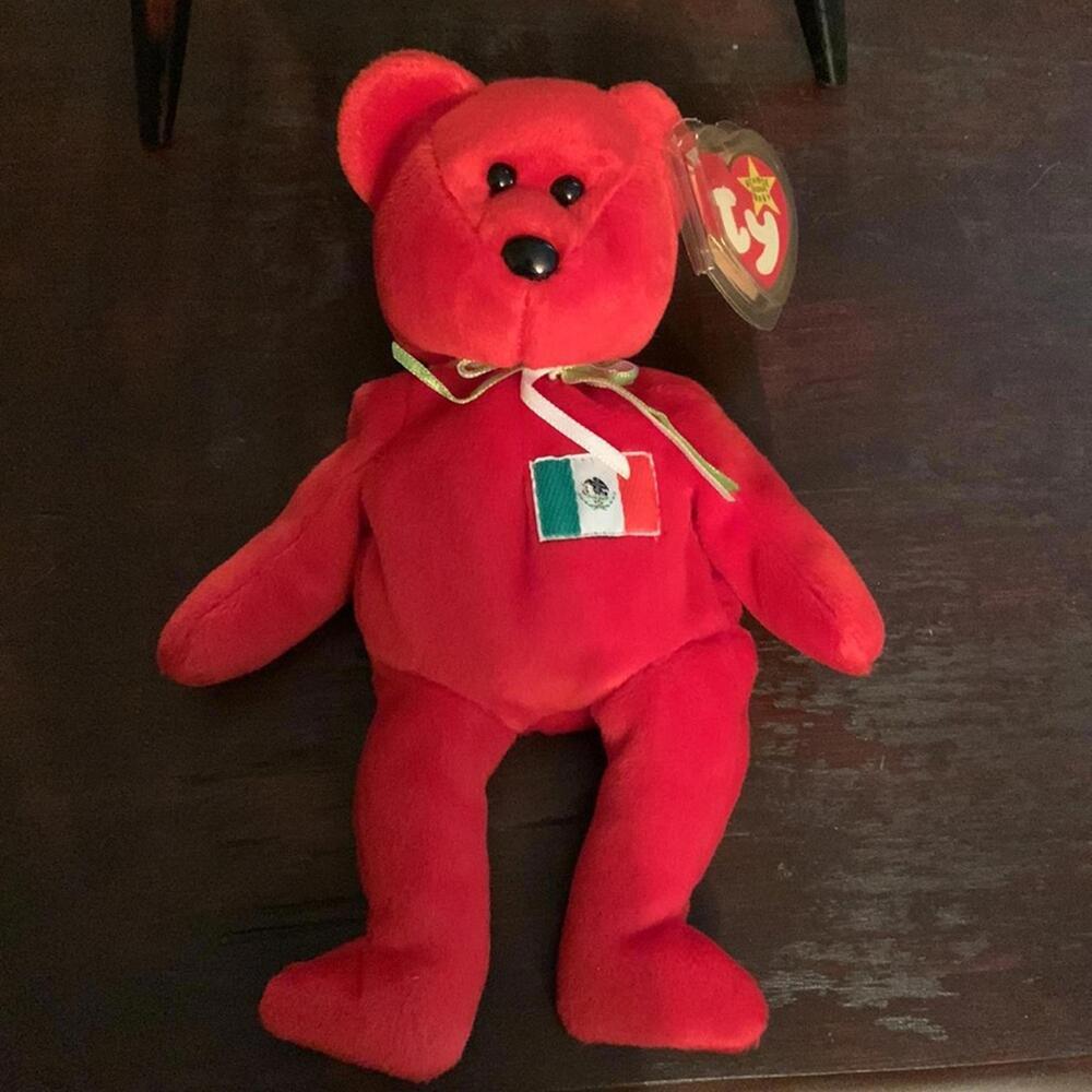 🍁Ty Osito Beanie Baby red bear. DOB 2/5/99 - Picture 8 of 9